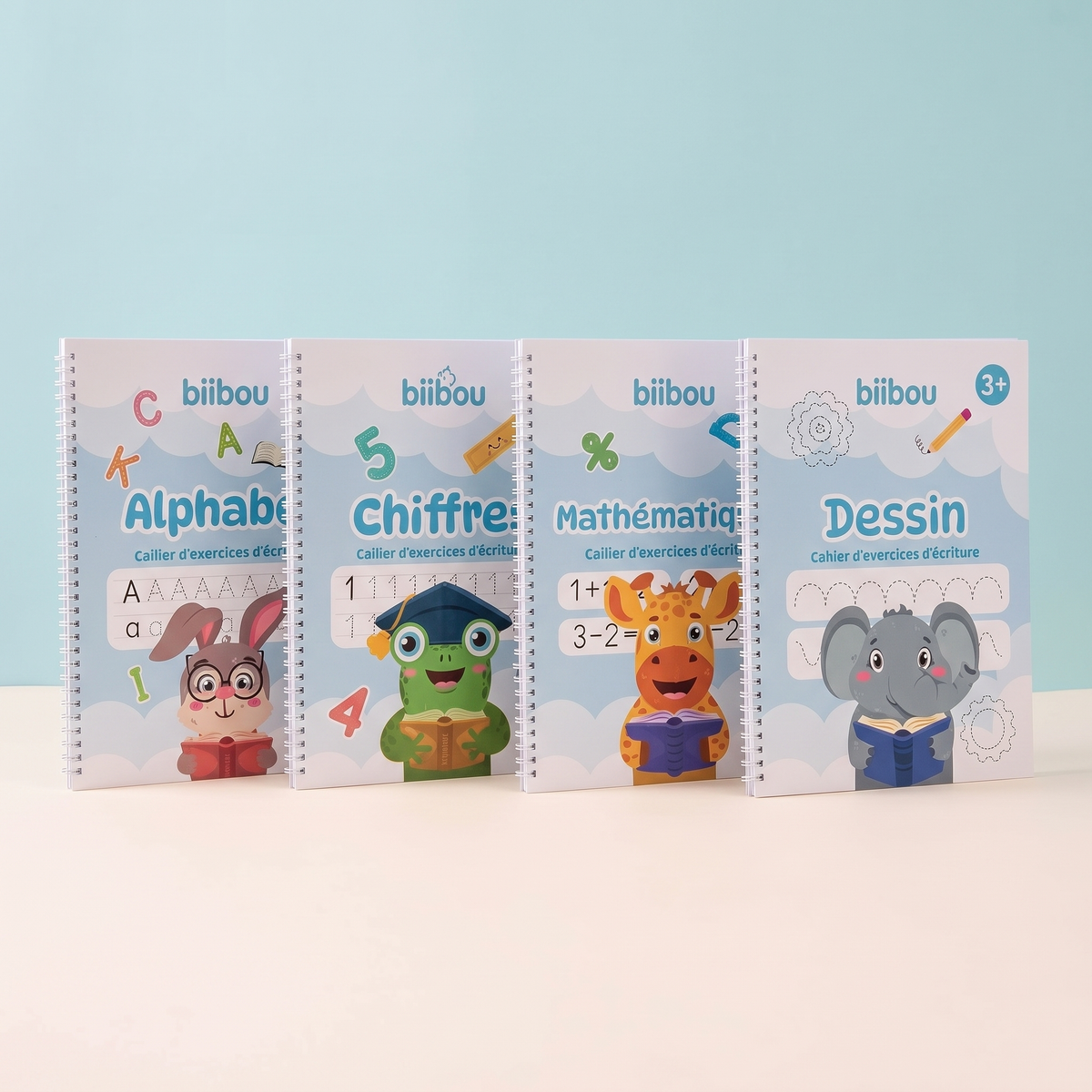 biibou — Coffret 4 cahiers — Les 4 thèmes