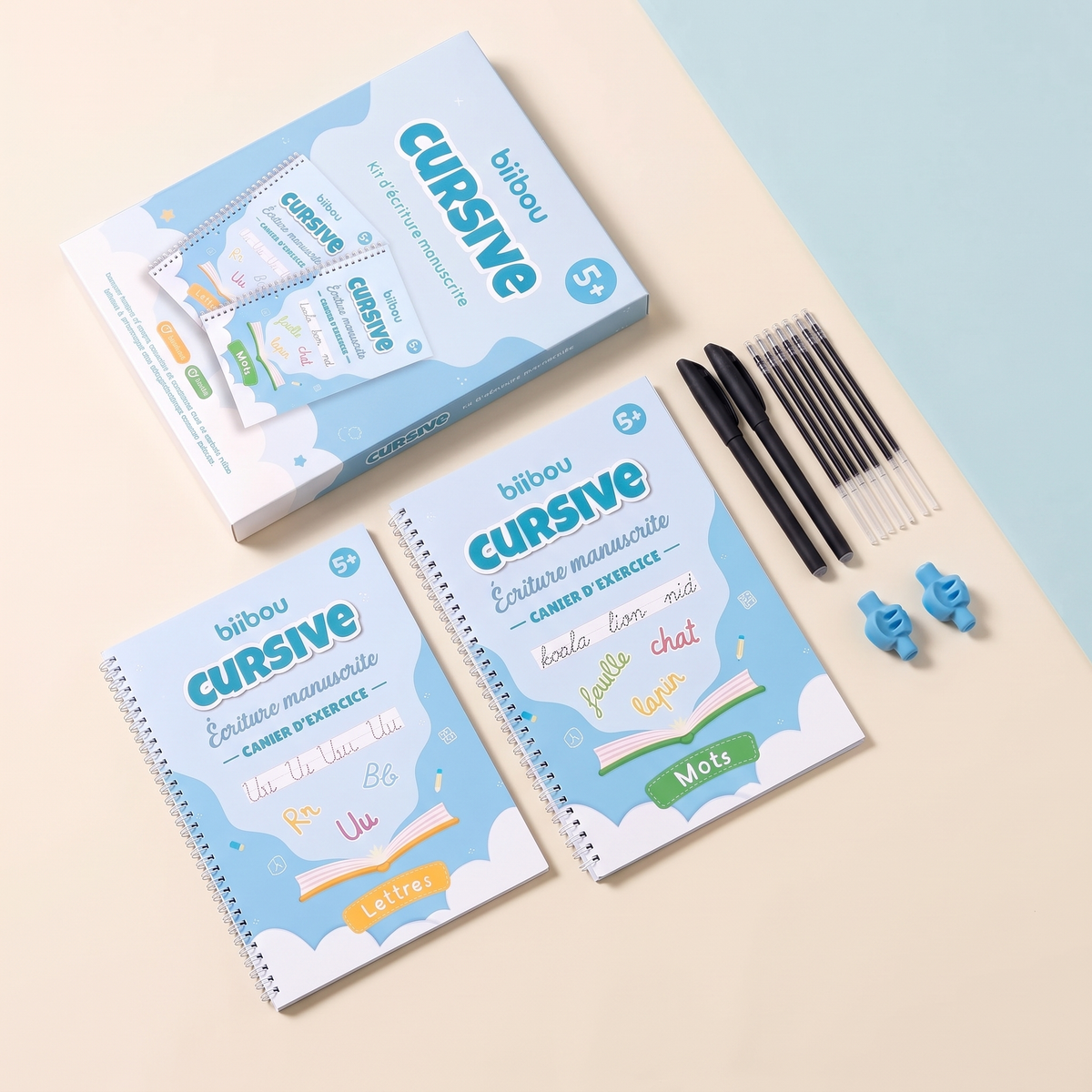 biibou — Cahier écriture cursive — Pack dédié