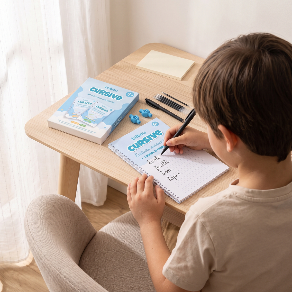 biibou — Cahier écriture cursive — Pratique autonome